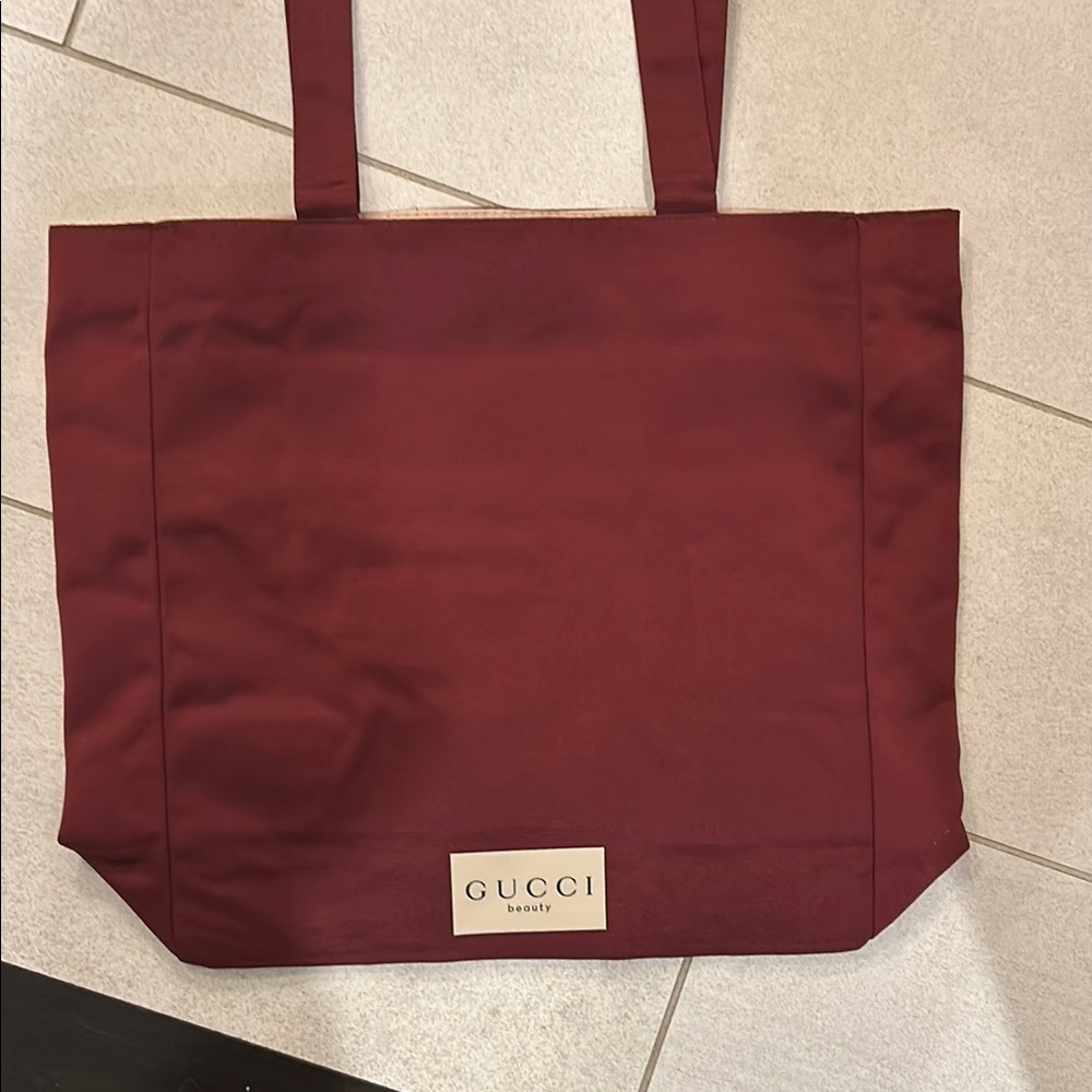 Gucci Burgundy Tote Bag